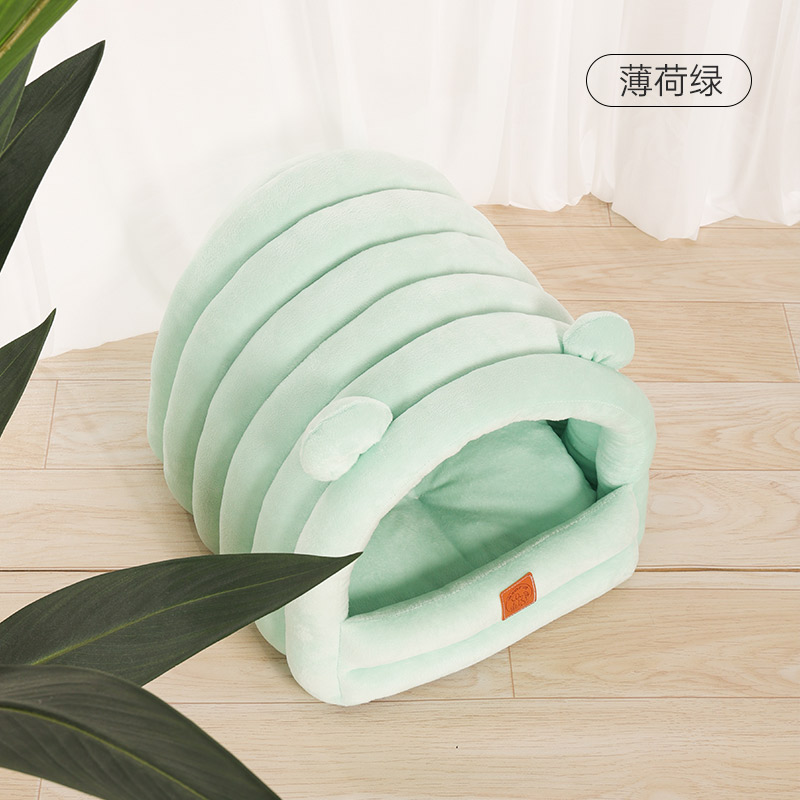 mpets猫窝冬季保暖四季通用猫屋半封闭式宠物床狗窝垫子猫咪用品