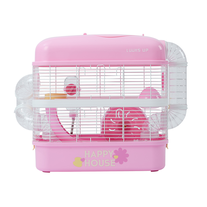 仓鼠笼防越狱亚克力小屋三层豪华别墅城堡金丝熊大号透明笼子用品