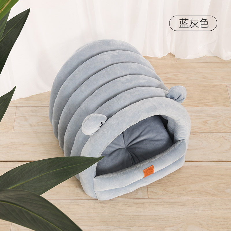 mpets猫窝冬季保暖四季通用猫屋半封闭式宠物床狗窝垫子猫咪用品