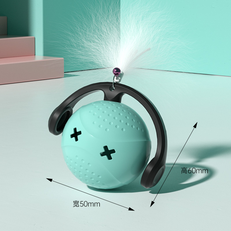 MPETS猫玩具智能滚滚球自嗨解闷逗猫棒自动逗猫发光电动魔球神器